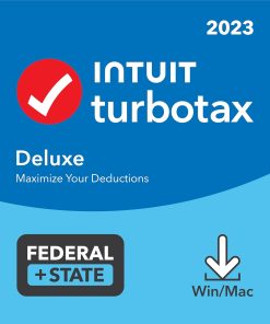 [Old Version] TurboTax - Deluxe 2023 Federal + E-file & State - Mac OS, Windows [Digital]