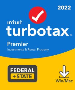 [Old Version] TurboTax - Premier 2022 Federal + E-file and State - Windows, Mac [Digital]