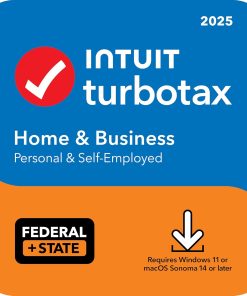 TurboTax Home & Business 2025 Tax Software | Federal & State Return | PC/Mac | Instant Digital Download