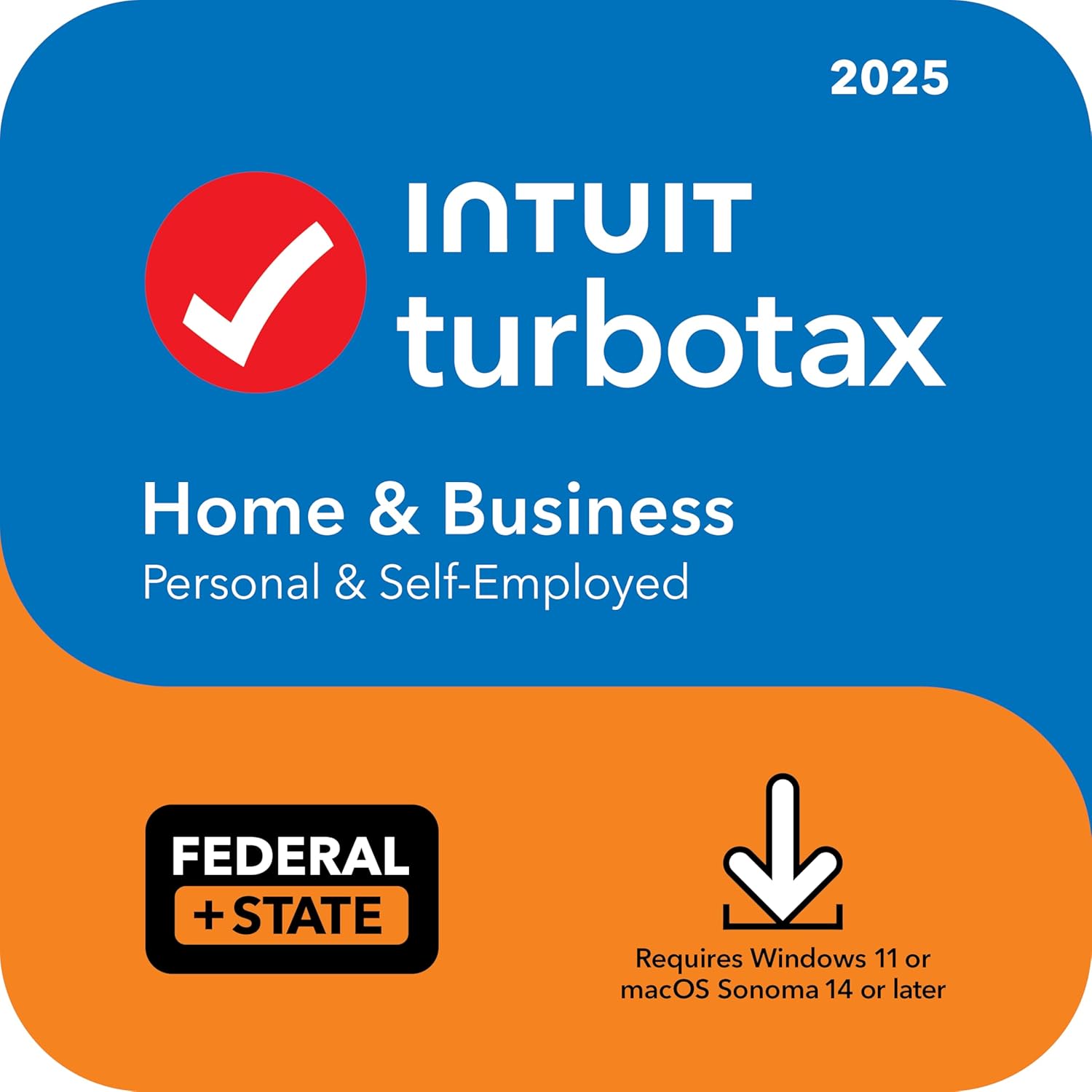 TurboTax Home & Business 2025 Tax Software | Federal & State Return | PC/Mac | Instant Digital Download