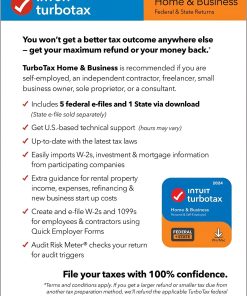 Alternative view of [Old Version] TurboTax - Home & Business 2023 Federal + E-file & State - Mac OS, Windows [Digital]