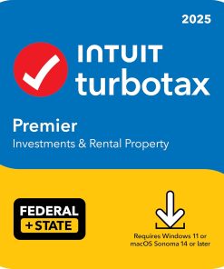 TurboTax Premier 2025 Tax Software | Federal & State Return | PC/Mac | Instant Digital Download