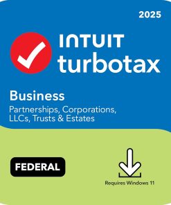 TurboTax Business 2025 Tax Software | Federal Return | Windows PC | Instant Digital Download