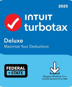 TurboTax Deluxe 2025 Tax Software | Federal & State Return | PC/Mac | Instant Digital Download
