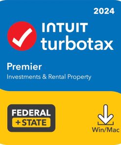 [Old Version] TurboTax Premier 2024: Federal & State Tax Software + E-file [PC/Mac Download]