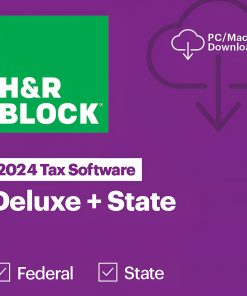 H&R Block Tax Software Deluxe + State 2024 [Download]